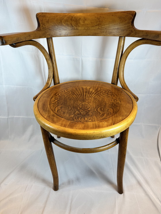 Image 1 of Original Fischel armchair - bentwood - Art Nouveau - Czechoslovakia
