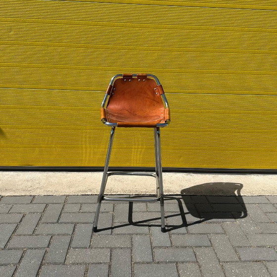 Image 1 of Vintage Les Arcs bar stool - Charlotte Perriand