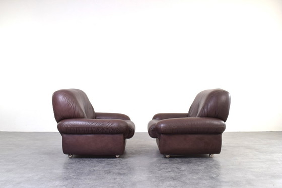 Image 1 of Mid-Century Italian Lounge Chairs, 1970s, Set of 2.