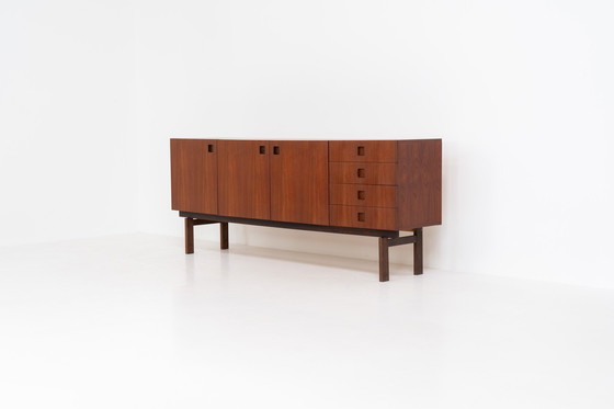 Image 1 of “Propos Series” Sideboard in Teak & Wengé by Hulmefa (The Netherlands, 1950s)