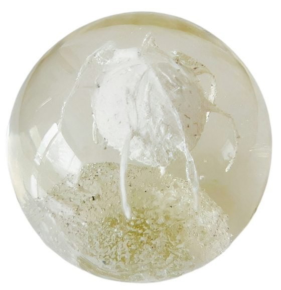 Image 1 of Fermacarte in vetro di Murano di metà secolo moderno, medusa in vetro trasparente, anni '80