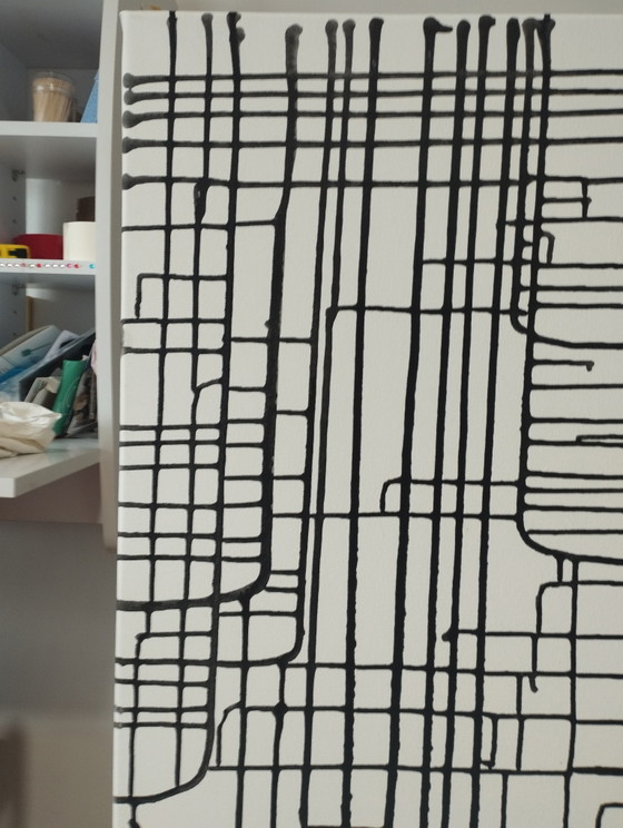 Natia Antadze Abstrakte Komposition XXL – Gemälde & Zeichnungen, Canvas (photo 8 of 15)