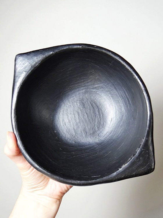 Image 1 of Pair of black pottery bowls from Chamba, Colombia, Pijao craftsmanship, 1970s