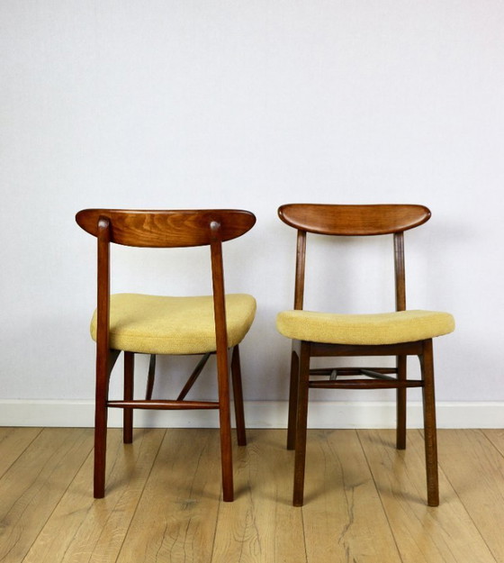 Image 1 of Sedie Hałas vintage gialle - set da 2
