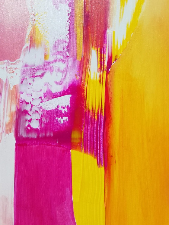 Image 1 of Acrylverfschilderij #Phalenopsis XL 150x100cm