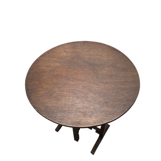 Image 1 of Mesa auxiliar francesa antigua de estilo vigneron, década de 1940/50