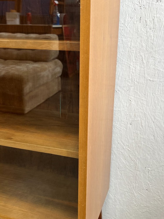 Image 1 of Vintage Wk Möbel Sideboard / Display Case, With Glass Sliding Doors. Germany 1970's