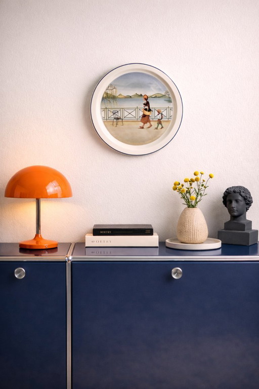 Dekorativer Wandteller von Villeroy & Boch – Vintage-Porzellan „Herbst“