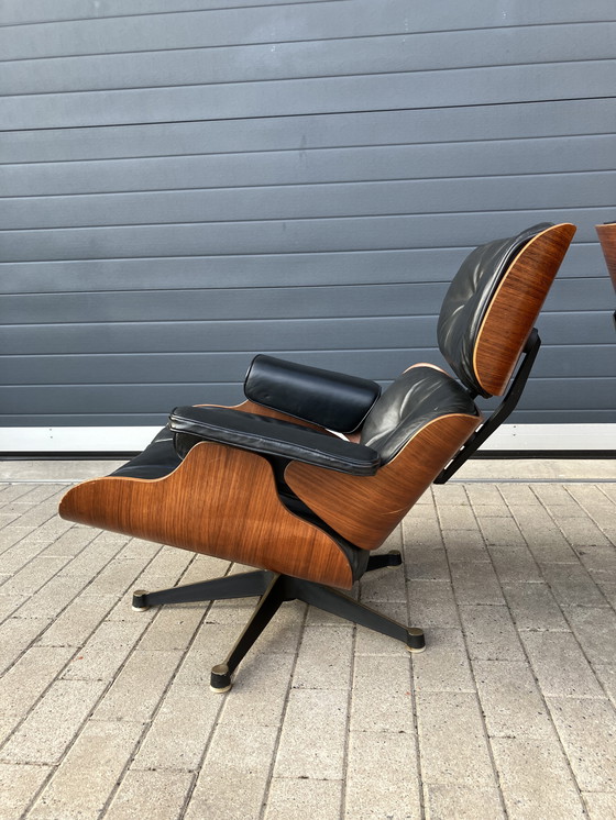 Image 1 of 2x Eames Lounge Chair Contura/Fehlbaum 1950er Jahre