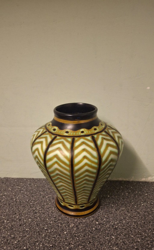 Boch freres keramis vaas catteau