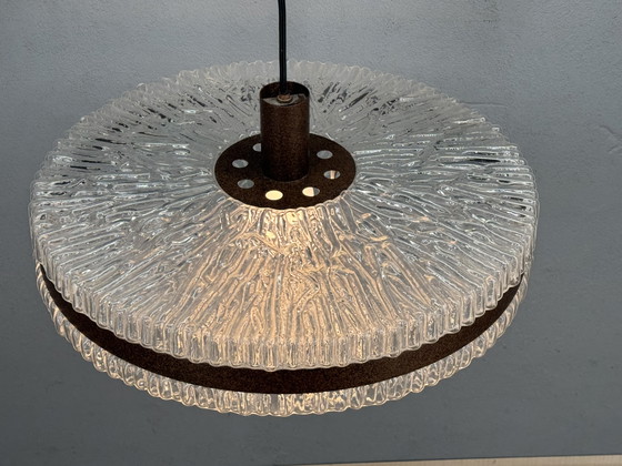 Image 1 of 1960s Plastic Pendant Lamp with Retro Design