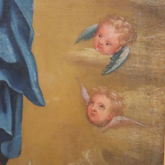 Oil Painting on Canvas, Immaculate Conception, Italy 18th Century – Paintings & Drawings (photo 9 of 15)