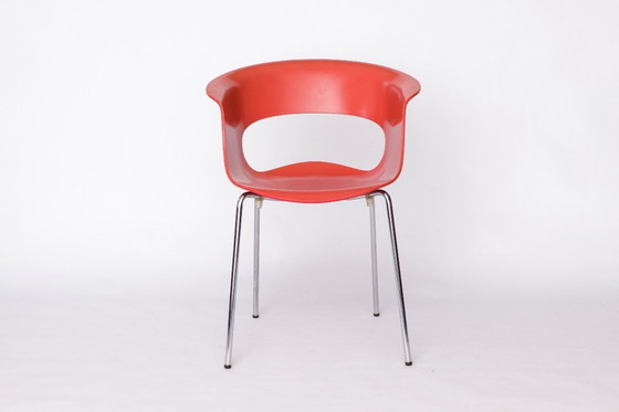 Image 1 of 4er Set SCAB Design „Miss B“ Stühle – Italienische stapelbare Esszimmerstühle, 1990er–2000er Jahre, Polycarbonat &amp; Chrom, Vi