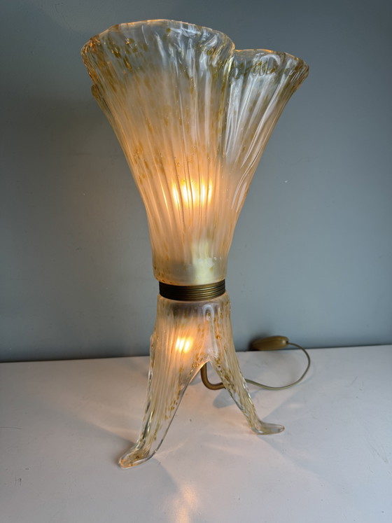 Murano Glass Sil Lux Milano Table Lamp - Beautiful Design – Brass (photo 2 of 15)