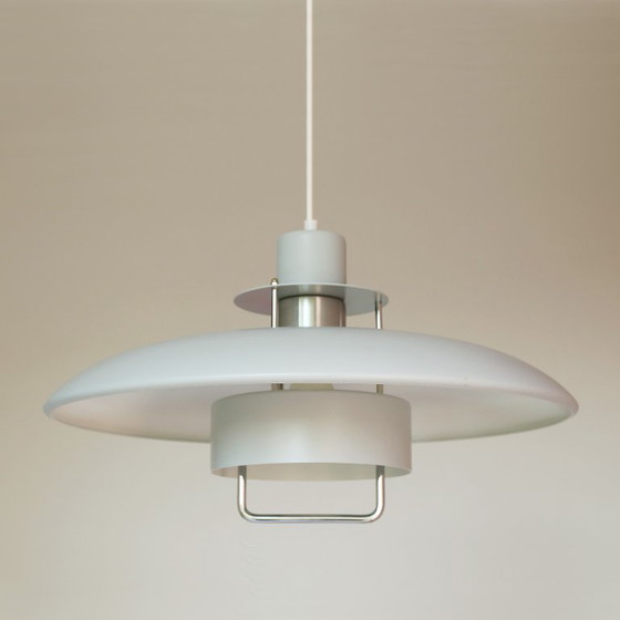 Image 1 of large gray Danish vintage design LAMP Lyskaer Belysning MCM