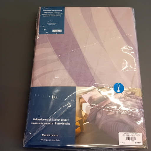 Dekbedovertrek Mauve Twist 140 x 220 cm 