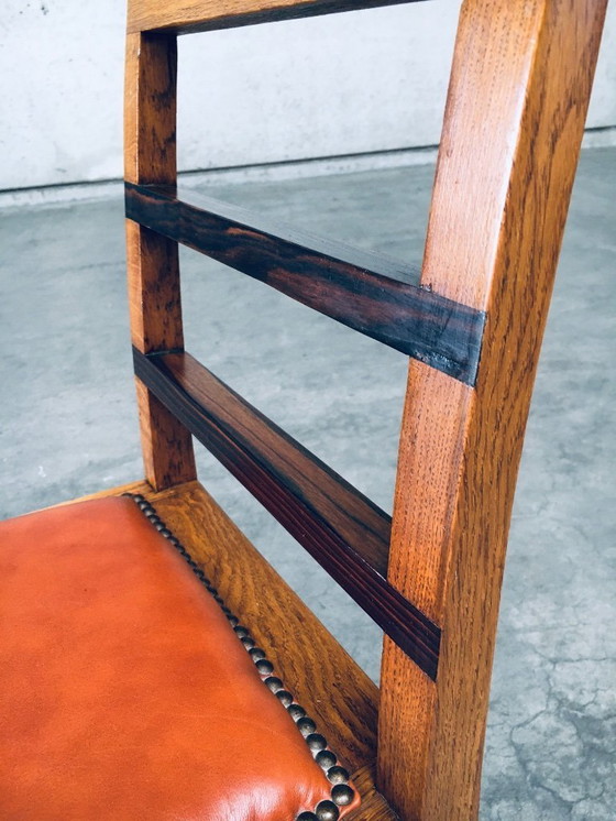 Image 1 of Art-déco-Stuhlset im Stil der Moderne, Belgien, 1930er Jahre