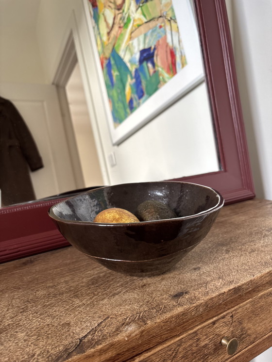 Image 1 of Vintage bruine kom / schaal