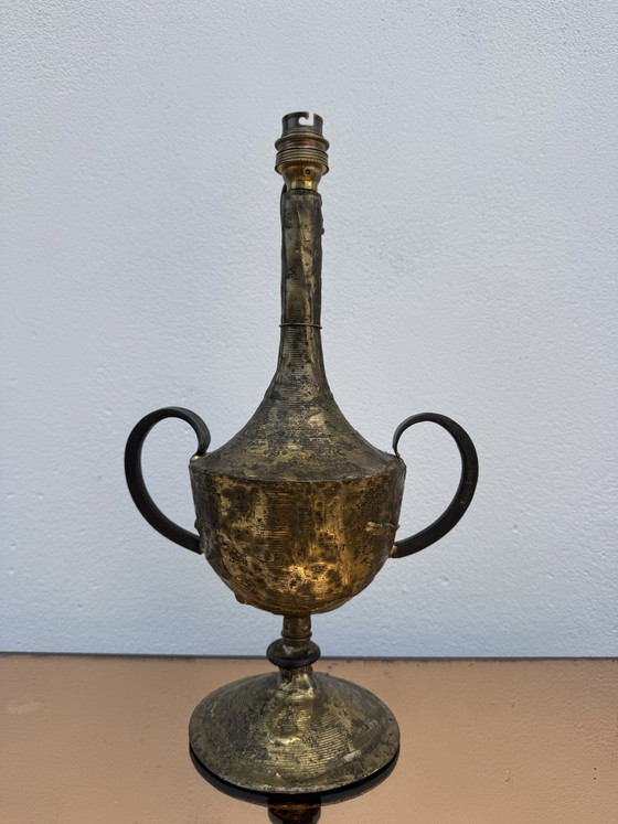 Brutalistische lamp van Max Bré, jaren 60 – Tafellampen, Bronze (photo 7 of 15)
