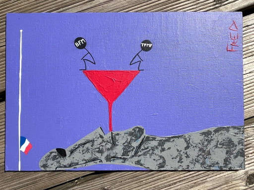 Acrylic on canvas board.  Format 35x24cm