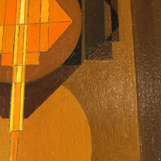 Jean Boquet, Abstraction Géométrique, Huile sur Panneau, Années 1940 – Peintures et dessins, Metal, Other (photo 7 of 14)