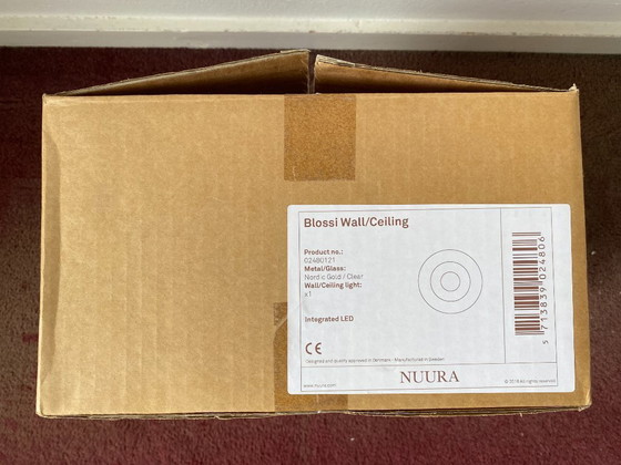 Image 1 of NUURA BLOSSI WANDLAMP Ø23, NORDIC GOLD / TRANSPARANT (In doos en ongebruikt)