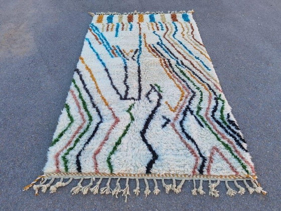 Image 1 of Tappeto in pura lana fatto a mano, lavorazione artigianale tradizionale, dimensioni 1,5/2,5 m