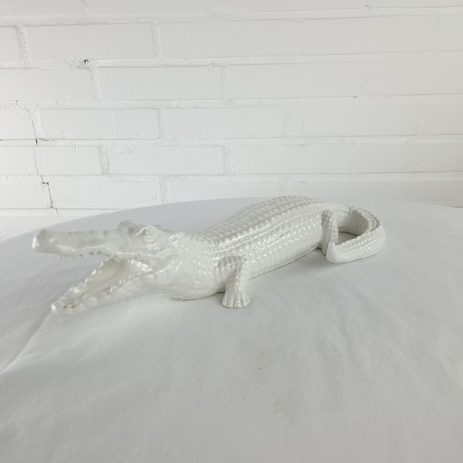 Vintage crocodile statue