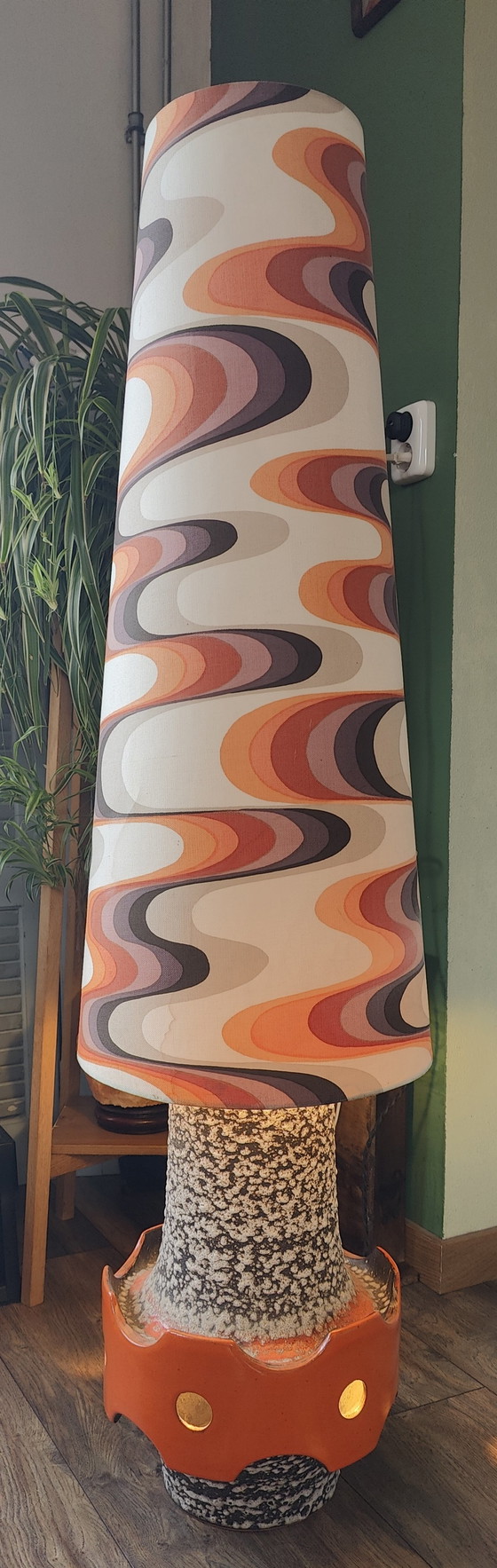 Image 1 of Retro/vintage Fat Lava ceramic floor lamp