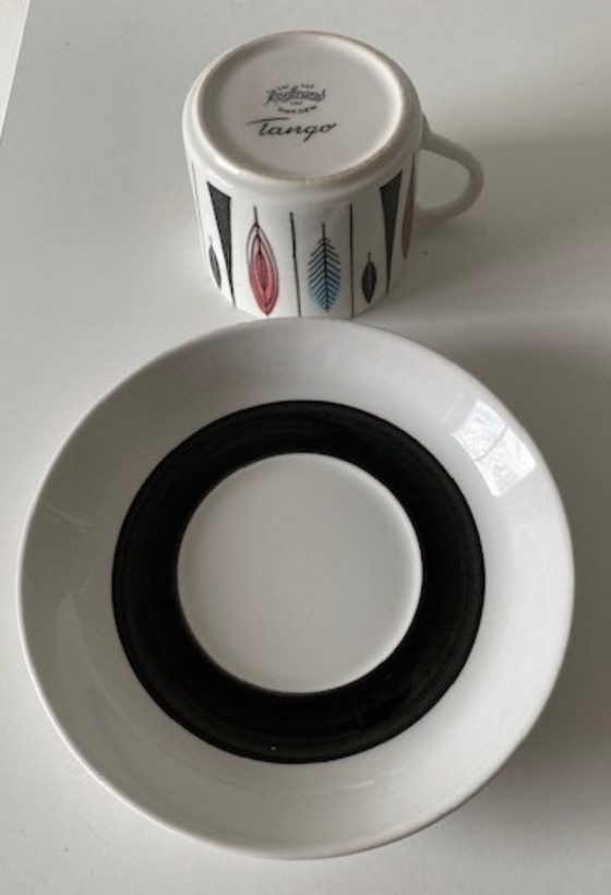 Image 1 of Rörstrand Schweden Hertha Bengtson 1950er Jahre 2 seltene Tassen Untertassen