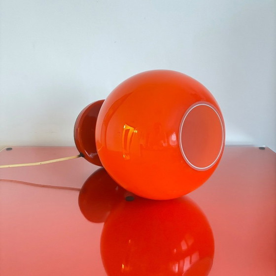Image 1 of Mid-Century Opaline Glass Table Lamp by S. Tabery for Osvetlovaci Sklo, Czechoslovakia