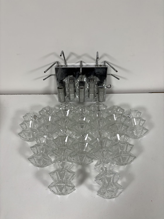 Image 1 of Iconic J.T. Kalmar "Pagoda" Chandelier A Masterpiece of Austrian Design from the 1960s