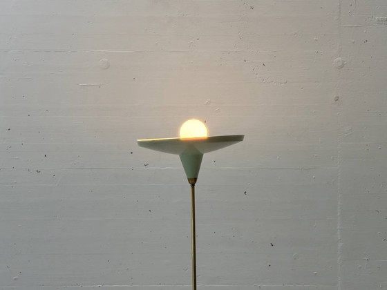 Image 1 of Floor lamp made of brass and metal, 1950s
