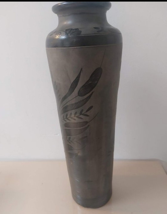 Black Pottery 55 High Singneert 1970 – Vases, Ceramic (photo 3 of 5)