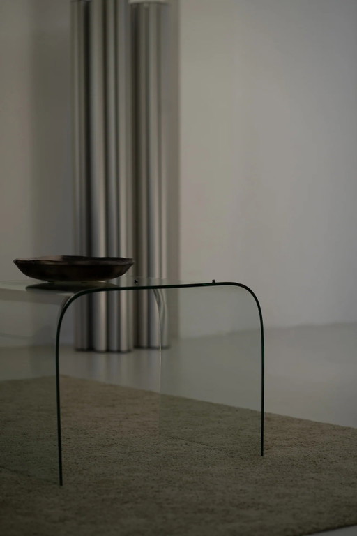 Fiam glass side table