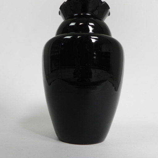 Vase Art Déco à bord strié, Doyen, Boom, années 1930