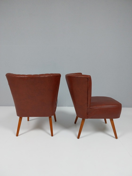 Image 1 of 2 chaises de cocktail vintage, années 1960