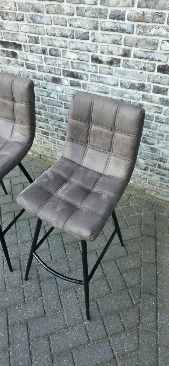 Image 1 of Tabourets de bar (2) anthracite, super bonne qualité !