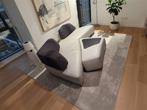 Leolux Archipel Lounge Set by Hugo de Ruiter – Leather & Fabric