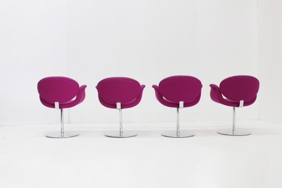 Image 1 of Set van 4 Artifort Little Tulip eetkamer stoelen van Pierre Paulin 