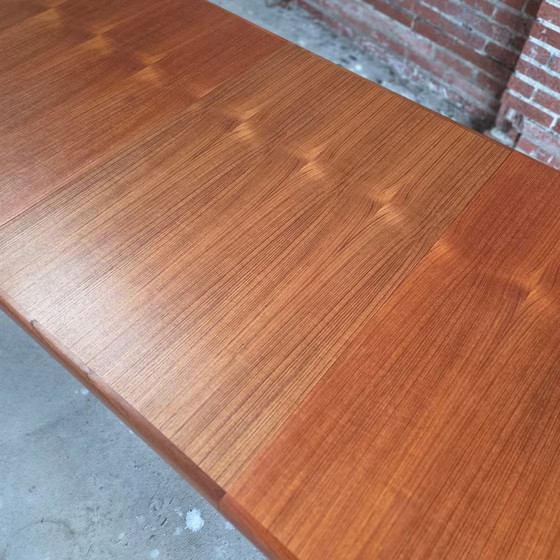 H.W. Klein, Bramin extendable dining table + 6 chairs teak 60's, Dining set, Wood, Brown (photo 15 of 22)