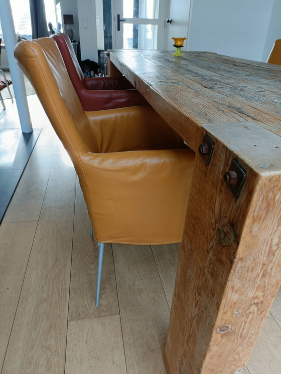 Image 1 of 4 lussuose sedie in pelle