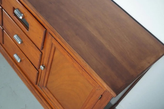 Image 1 of Grande mobiletto da merceria/negozio vintage in pino francese, anni '50