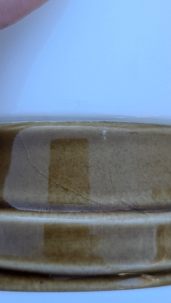 Image 1 of  Paar Wandleuchten aus ockerfarbenem Porzellan „Bernadotte“, Modell 6080, von Sigvard Bernadotte für Ifö – 1960er Jahre