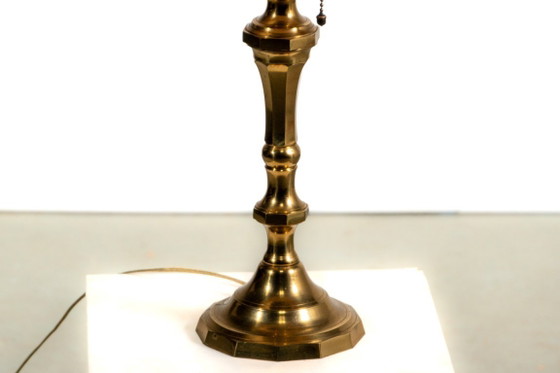 Image 1 of Page 1 of 9 Mid century brass table lamp