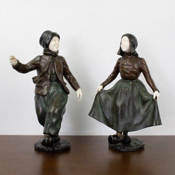 Image 1 of Ensemble de sculptures en bronze de Paul D'Aire