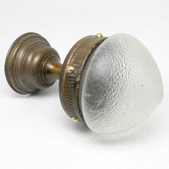 20th Century Pendant Lamp, Austro-Hungary, 1890s – Glass, Brass (photo 4 of 14)