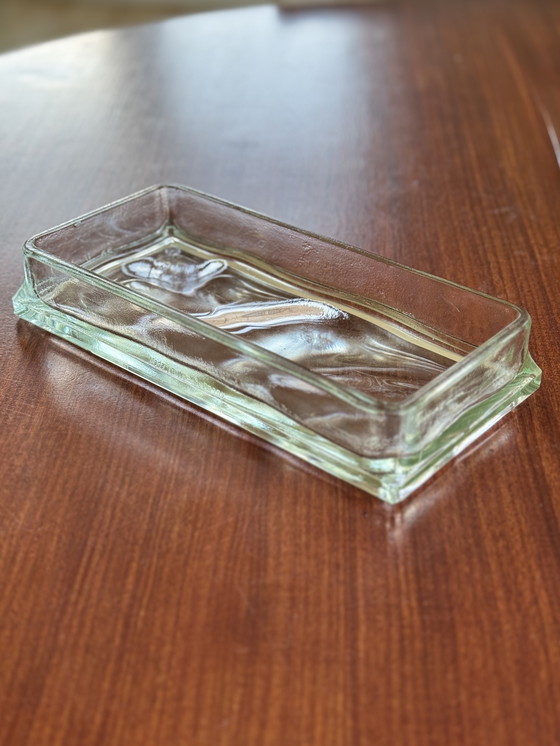 Image 1 of Vintage West Germany glazen schaal Le Corbusier & Perriand stijl – jaren 50