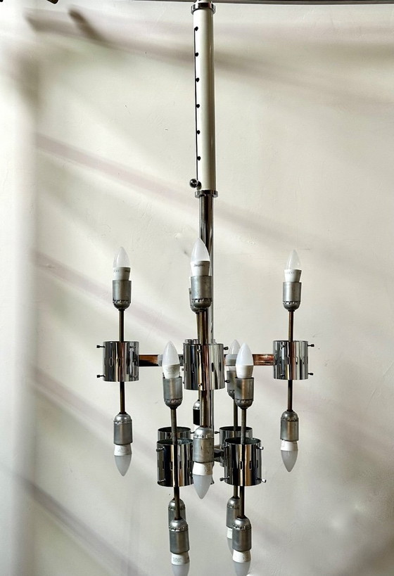 Image 1 of Lampadario italiano 1970 di Aldo NASON per Mazzega