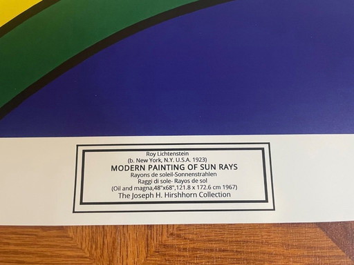 Roy Lichtenstein Modern Painting of Sun Rays